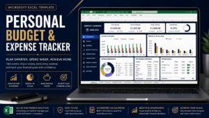 Personal Budget and Expense Tracker Excel template